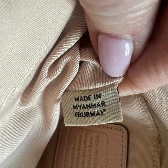 Coach Pebbled Leather Crossbody Bag in Blush Pink - Picture 9 of 9